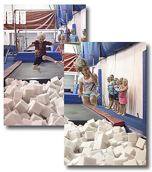 Leaping into the Foam Pit